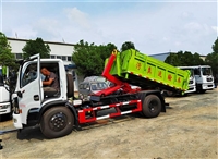 Box hook arm manure truck can hold 8 cubic meters to 10 tons, and one truck can combine multiple manure hook arm boxes