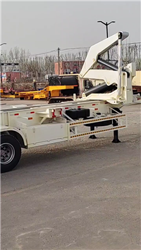 Hangzhou single axle container skeleton semi-trailer