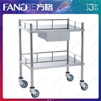 High aesthetic stainless steel treatment cart, care cart, easy to move medical cart