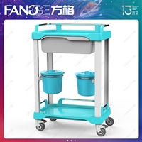 Medical multifunctional trolley ABS nurse multi-purpose double bucket nursing trolley advantages