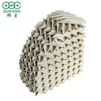 Ceramic corrugated regular packing desulfurization tower interior corrugated packing Pingxiang Qunxing