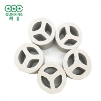 Pingxiang Qunxing supplies ceramic three maid ring Y-shaped partition ring packing, washing tower packing wholesale