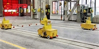 RGV manufacturer customized PLC intelligent navigation RGV track handling vehicle 40 ton large automated track flat car