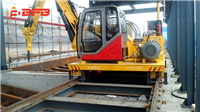 Customized KPC-10T Safe Sliding Contact Line Powered Rail Electric Flat Car by Xinxiang Handling Equipment Manufacturer