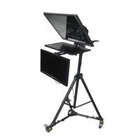 Civilian affordable with monitoring broadcast grade 19 inch broadcast grade independent dual screen teleprompter comes with teleprompter software as a gift