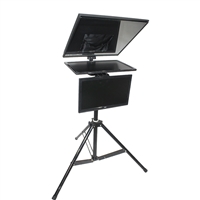 Independent dual screen announcer teleprompter