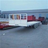 Gooseneck flatbed semi-trailer container flatbed transport vehicle 2 meters and 55 width lightweight flatbed