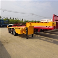 Newly designed 20 foot standard box dump truck with skeleton rear flip dump semi-trailer