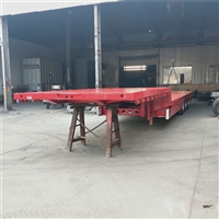 13m 75 semi-trailer truck for general cargo transportation, flatbed semi-trailer with a width of 3m