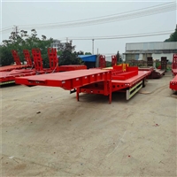 Three bridge low flatbed transport vehicle 13 meters, four bridge excavator trailer exit 17 meters, 5 large board semi-trailer