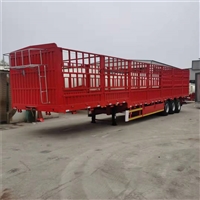 Gooseneck High Fence Transport Semi trailer 2.55-meter Flat Warehouse Fence Semi trailer High Material Lightweight