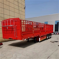 Lightweight 11m 12m flower railing semi-trailer 13m high low board high railing semi-trailer transport vehicle
