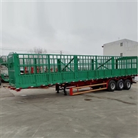 Lightweight semi-trailer with large door opening and flower railing. Semi trailers are lightweight and ready for use