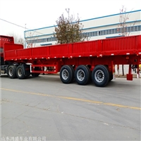 Lightweight tilting dump semi-trailer, 11 meter side dumping dump truck, standard 60 box board specification