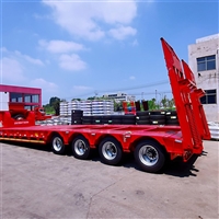 Hydraulic ladder hook machine trailer truck 13 meter tire exposed trailer 4-line 8-axle semi-trailer factory price