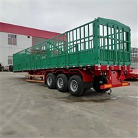 13 meter high low plate semi-trailer with airbag bridge, three axle high rail semi-trailer supplier
