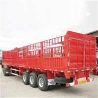 Lightweight high and low board warehouse semi trailer 13 meter double door flower rack transport vehicle