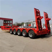 AVIC Hongsheng Machinery Ladder Semi trailer Three line Six axle Low Flat Tray Excavator Flat Trailer