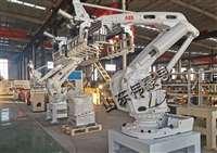 Cement fully automatic high-level palletizing machine, automatic palletizing equipment, automatic packaging and palletizing production line