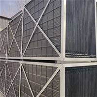 Cooling tower dehazing module, dehazing water-saving module, cooling tower dehazing and dehazing packing material