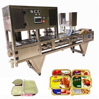 Aluminum foil lunch box sealing machine, fully automatic shaped aluminum foil sealing machine, aluminum foil sealing machine manufacturer