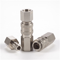 Pneumatic quick connector micro one handed semi-automatic hydraulic pneumatic quick connector QKD-X