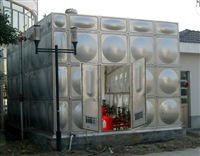 Integrated ground box pump, fire box pump, integrated pump room, dry installation