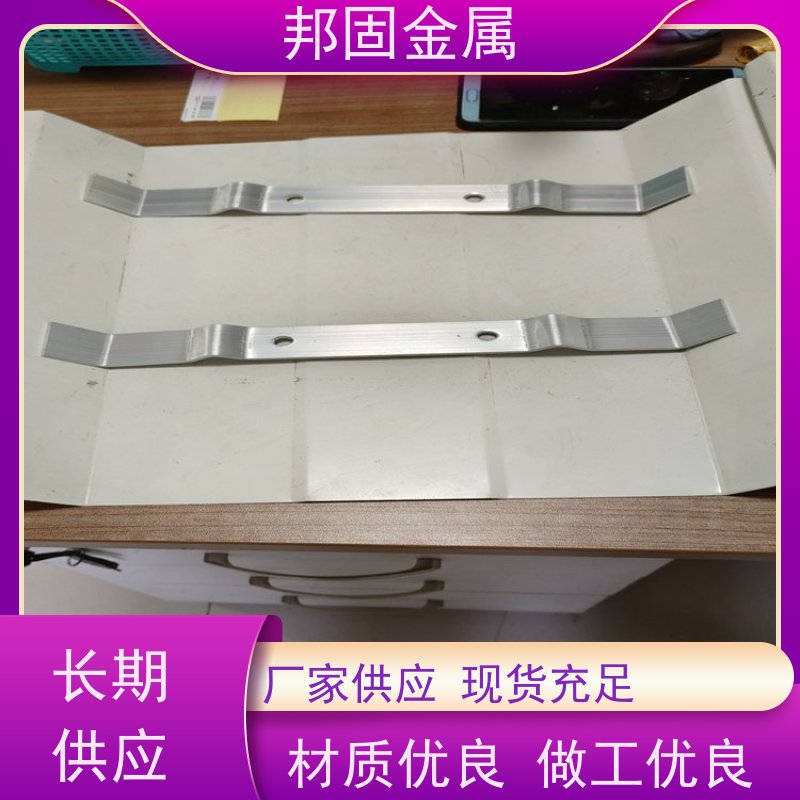 角驰820彩钢瓦防风压条 钢结构屋面铝合金夹具 邦固