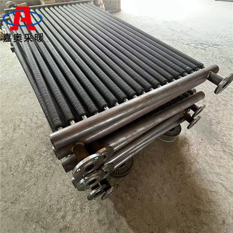 花卉大棚用高频焊翘片管散热器 烘烤翅片管散热器散热量