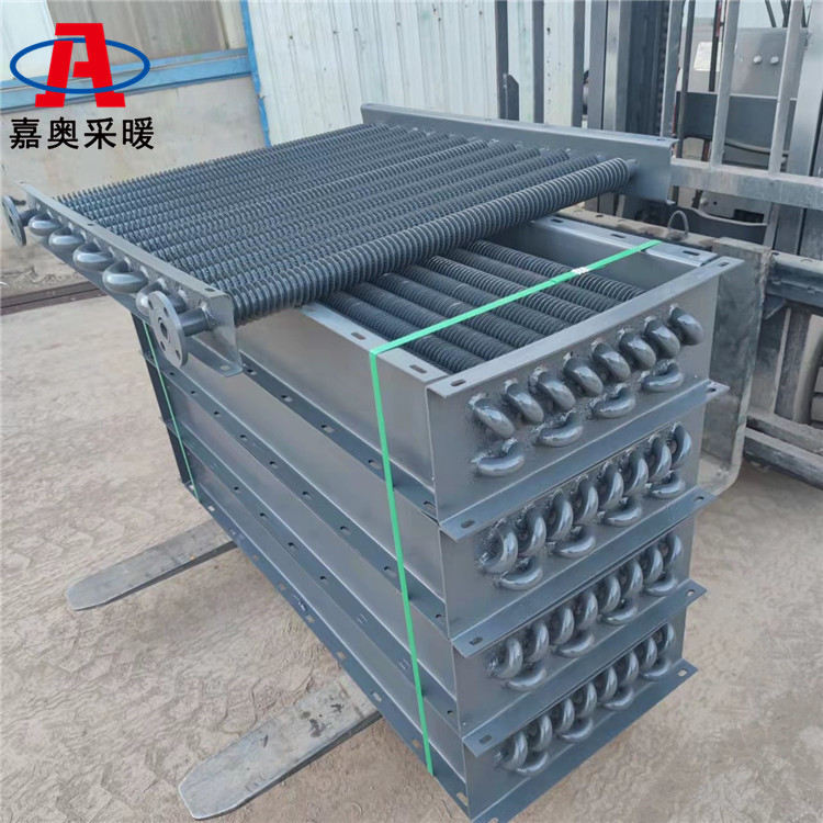 花卉大棚翅片管工业散热器 冀州翅片管散热器规格型号