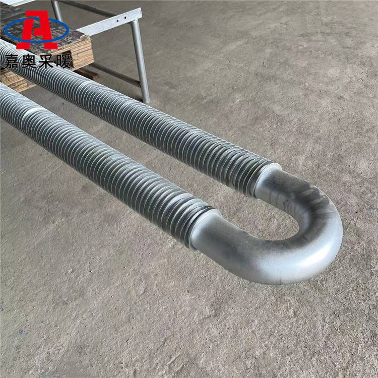 洗煤场用钢铝复合翅片管散热器 钢制绕片管散热器定制