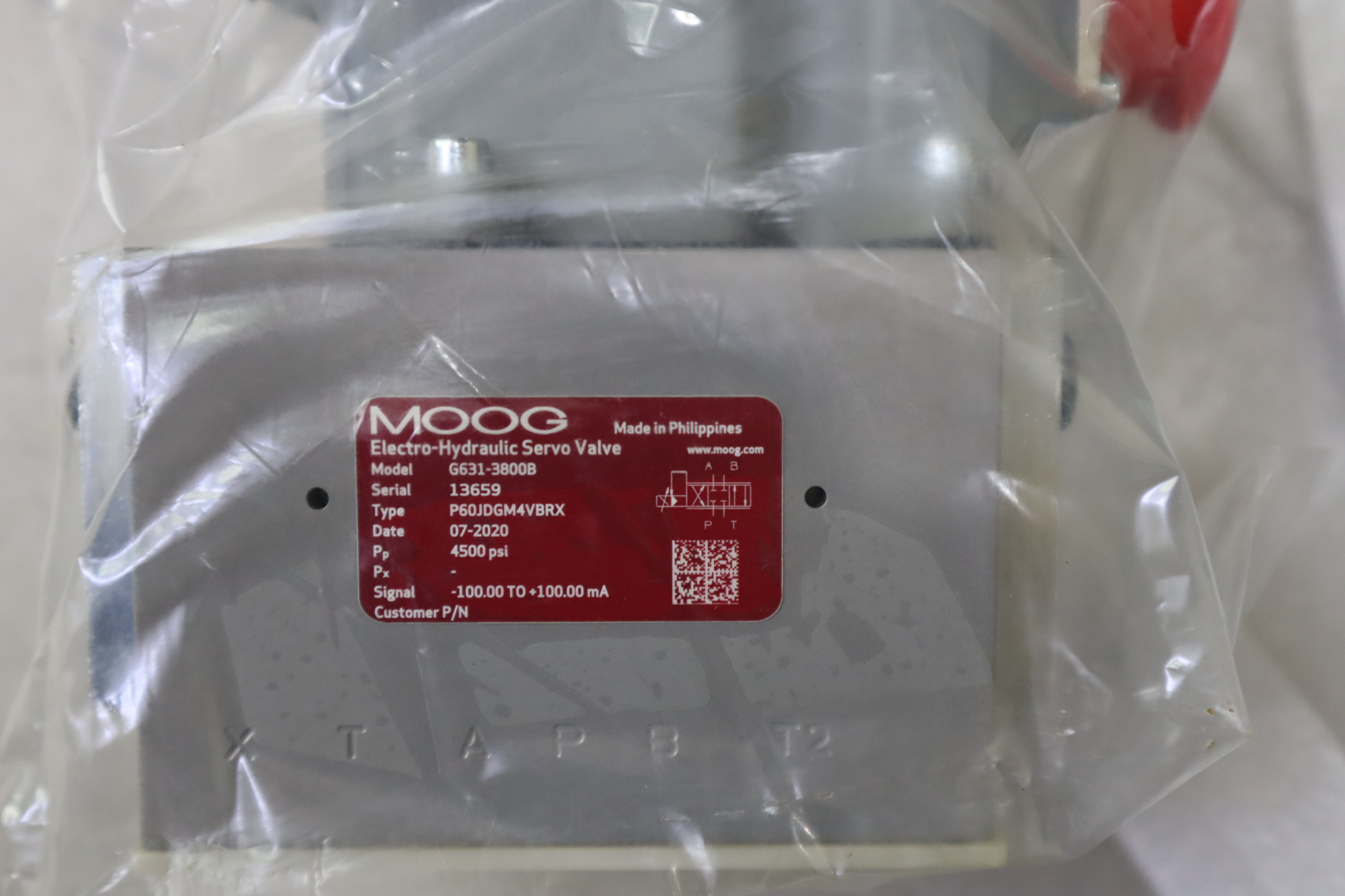 G631-3800B P60JDGM4VBRX 美国穆格MOOG伺服阀