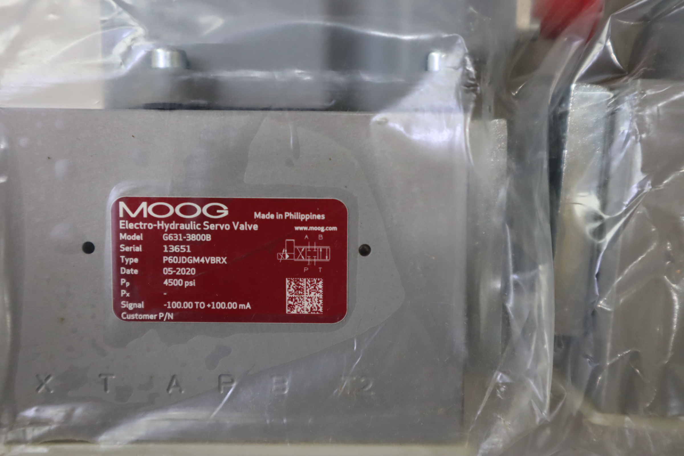 G631-3800B P60JDGM4VBRX 美国穆格MOOG伺服阀