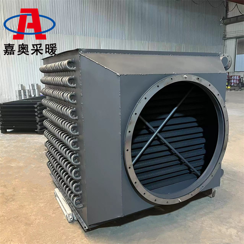 温室大棚用空气加热器设备 钢制绕翅片管散热片价格表
