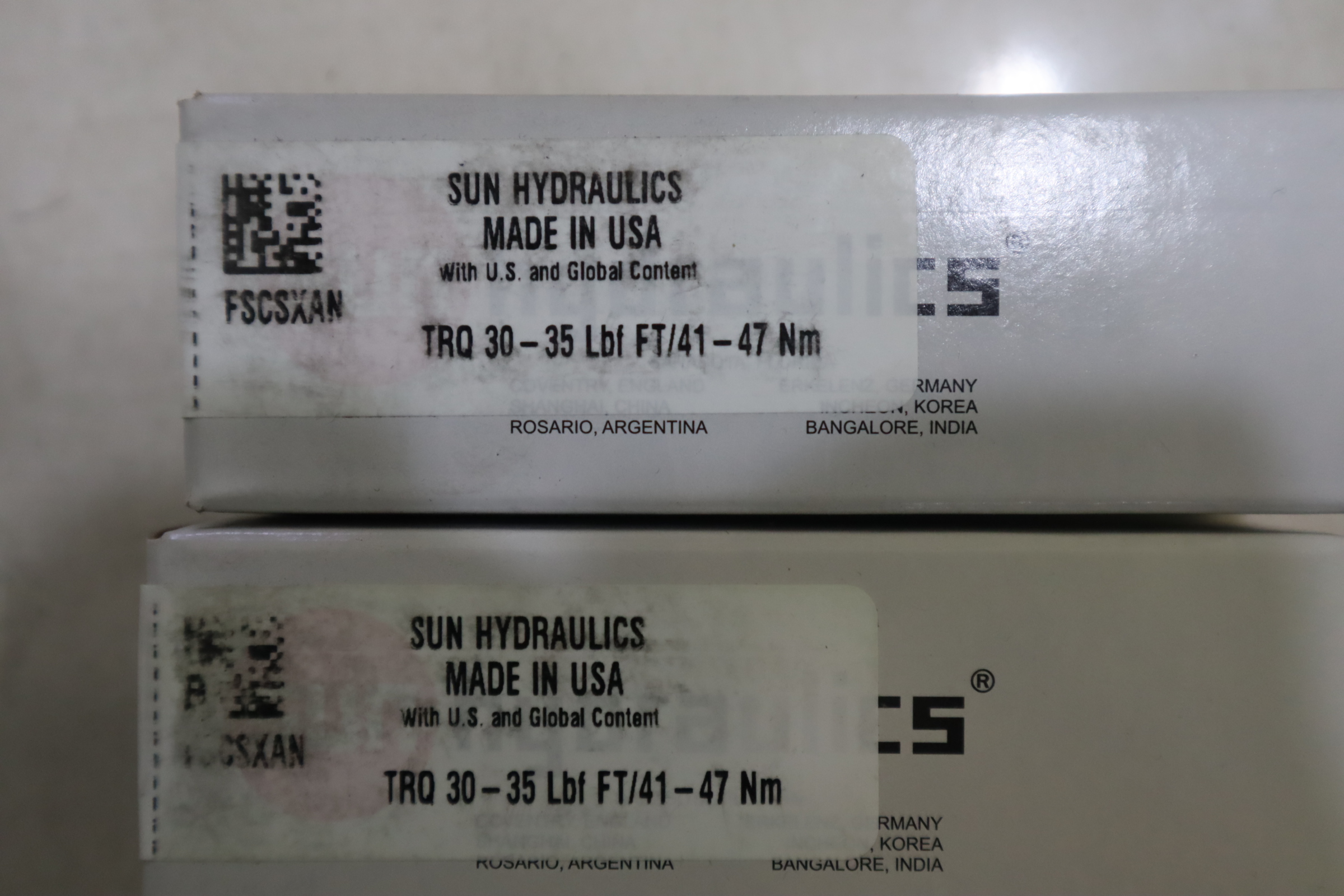 FSCSXAN TRQ30-35 LBF FT/41-47NM 美国太阳SUN插装阀