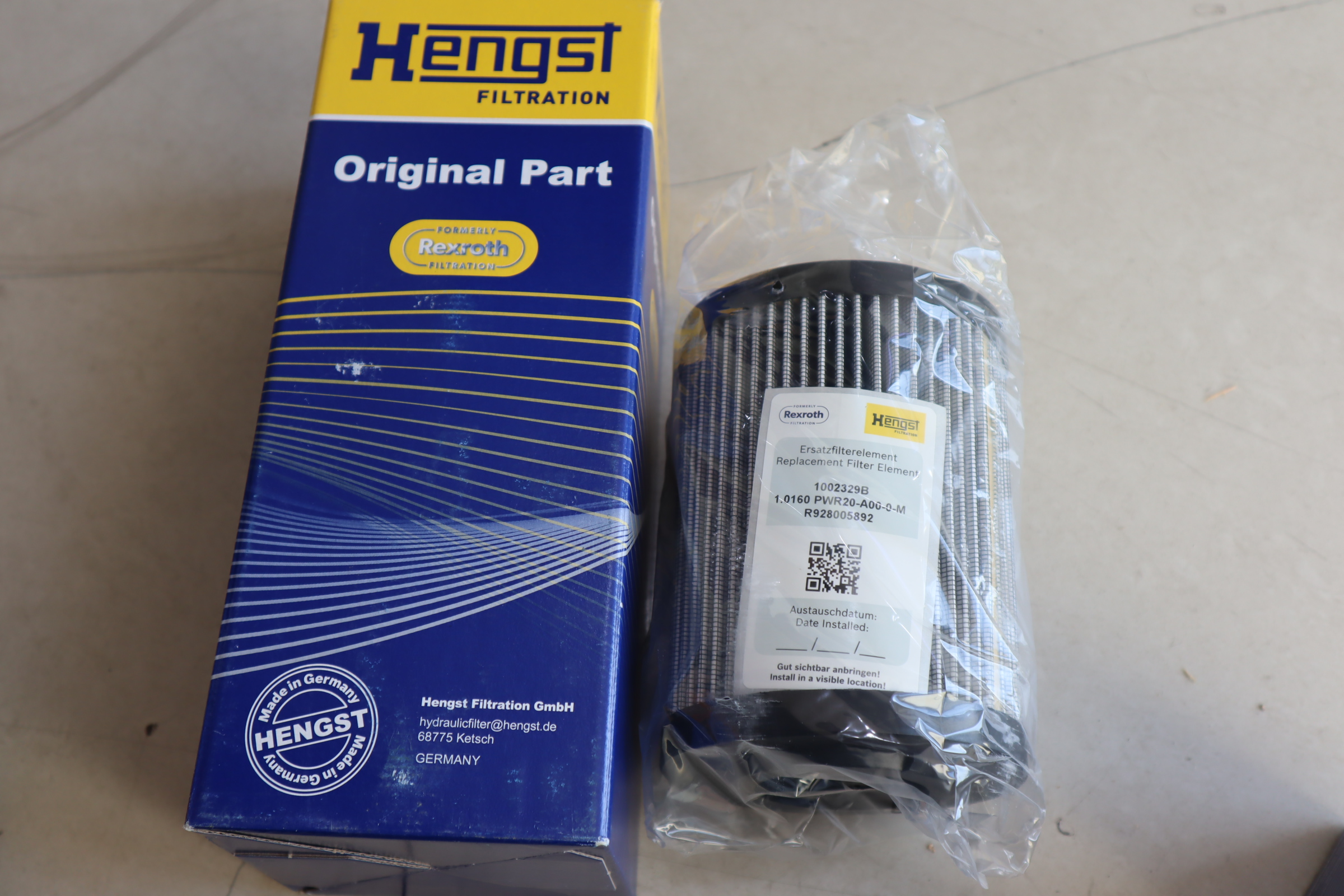 1002329B R928005892 1.0160 PWR20-A00-0-M 汉格斯特HENGST滤芯