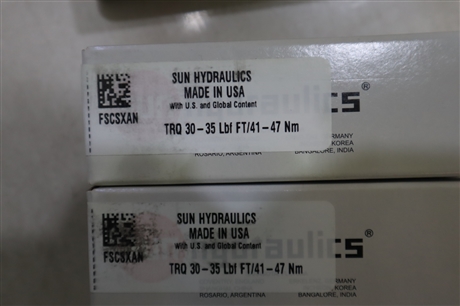 FSCSXAN TRQ30-35 LBF FT/41-47NM 美国太阳SUN插装阀