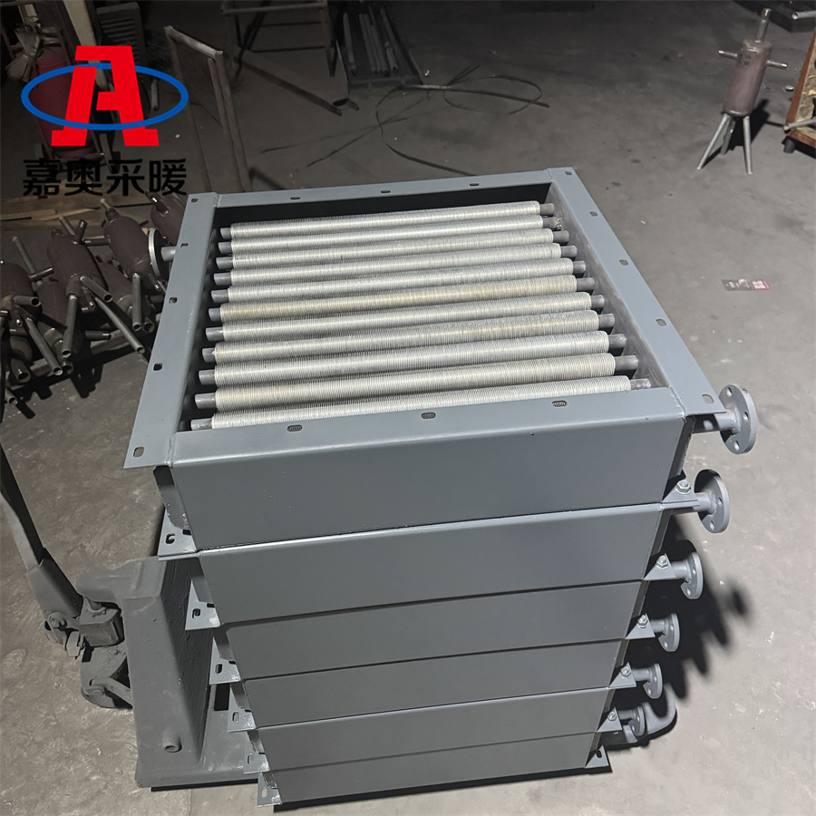 蒸汽用翅片管式蒸发式散热片 碳钢空气预热器加工