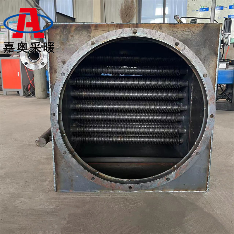 工厂车间用翅片管换热器节能器 碳钢蒸汽卧式耐腐蚀散热器