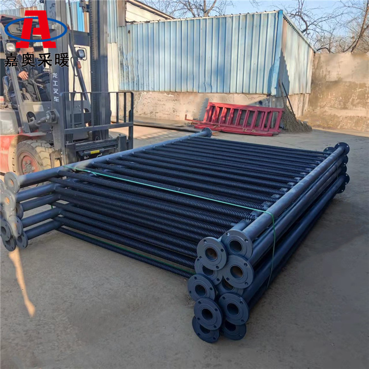 蘑菇大棚用无缝管翅片管散热器 翅片管换热器加工
