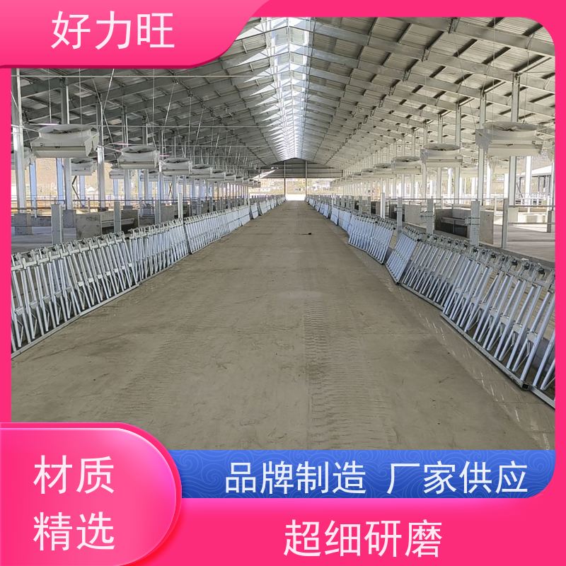 养牛设备牛颈夹定制 好力旺 畜牧用牛颈枷 进食时自动上锁