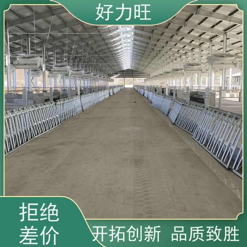 畜牧用牛颈枷 可调节牛颈夹 6米8位牛夹脖 防止牛抢食打架 养殖设备