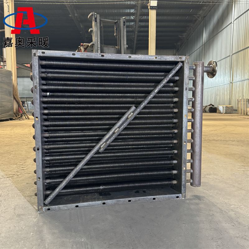 蒸汽无缝钢管螺旋翅片管换热器 碳钢蒸汽卧式耐腐蚀散热器