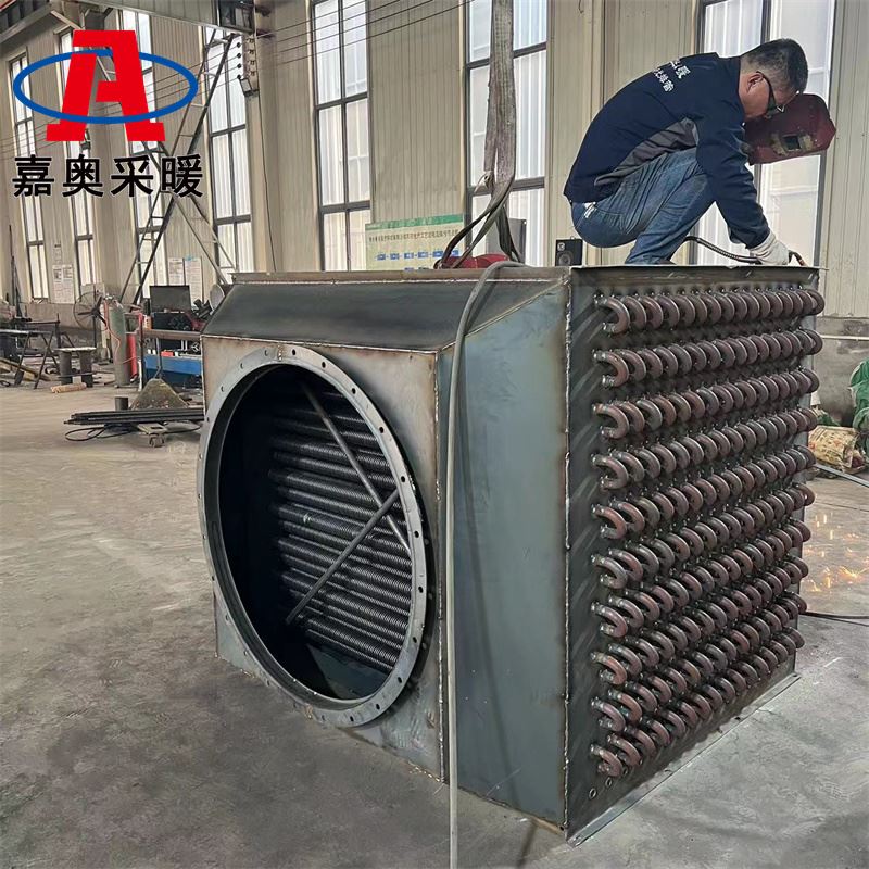 洗煤场用螺旋翅片管换热器 加工定做圆翼型翅片散热器