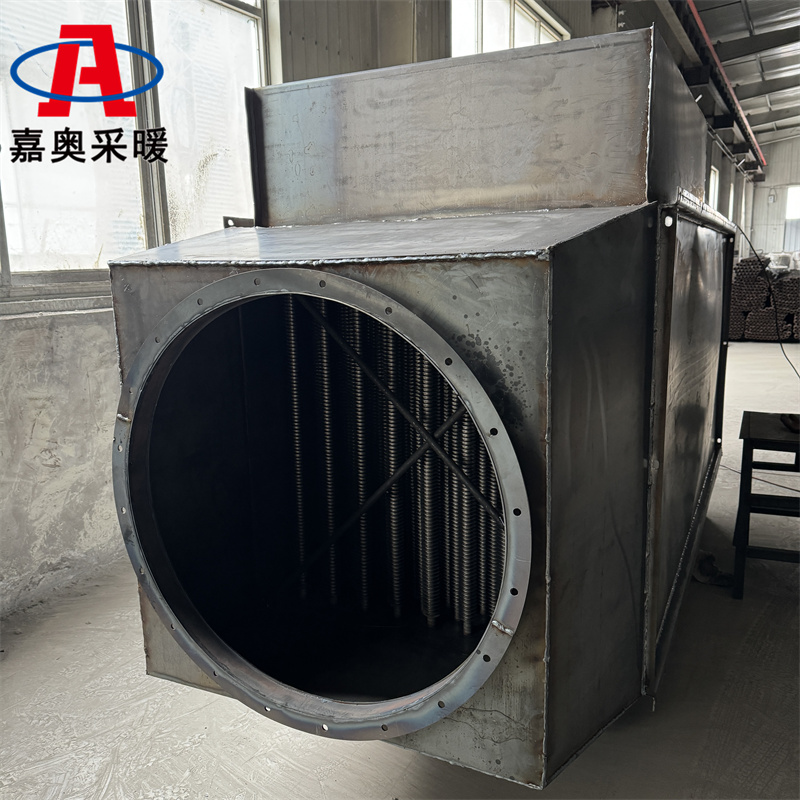 葡萄大棚用SRL蒸汽水换热器 翅片散热器空气加热散热器