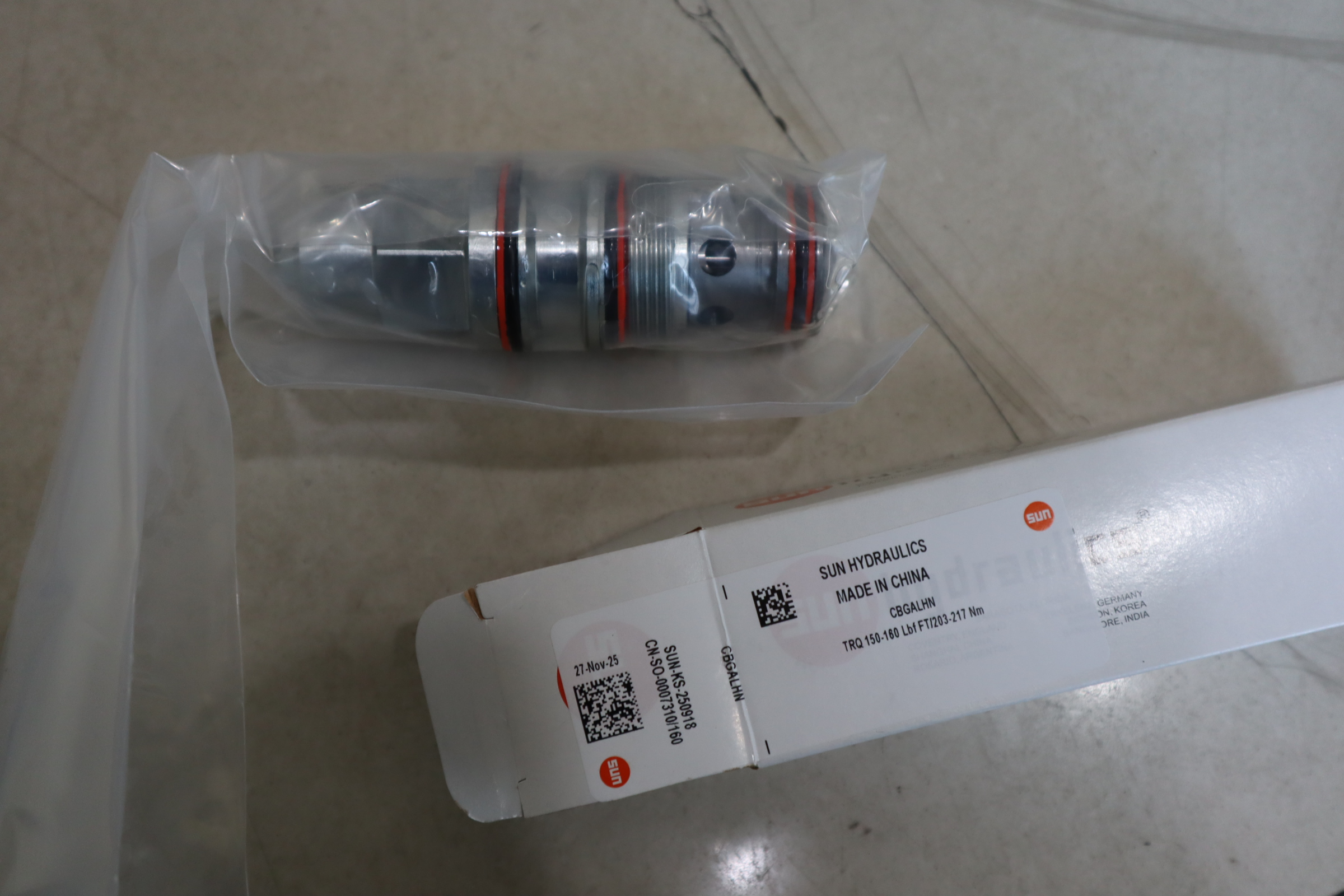 CBGALHN TRQ 150-160 LBF FT/203-217 NM 美国太阳SUN液压阀插装阀