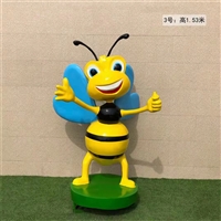 户外玻璃钢蜜蜂雕塑 公园卡通昆虫动物雕塑摆件