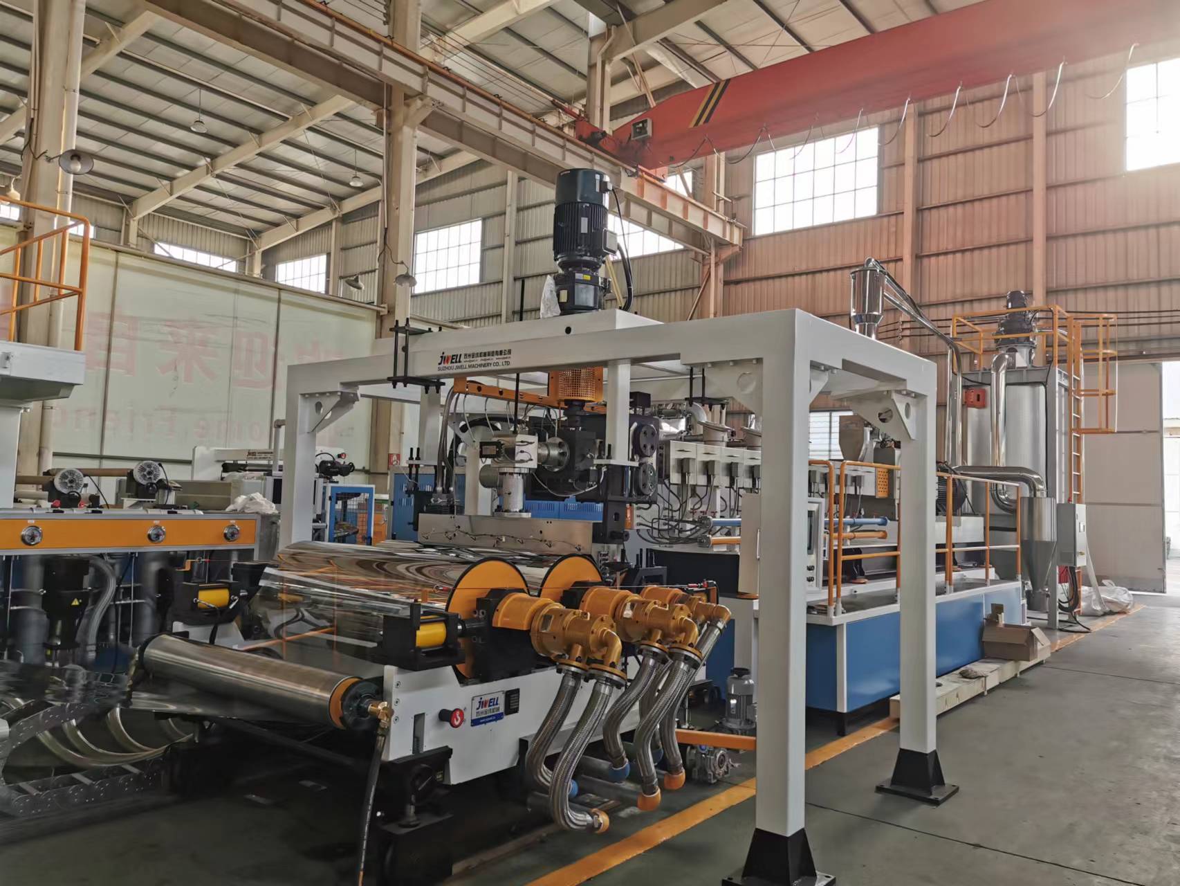 北京双螺杆挤出PS片材机    PS 透明片材设备应用范围