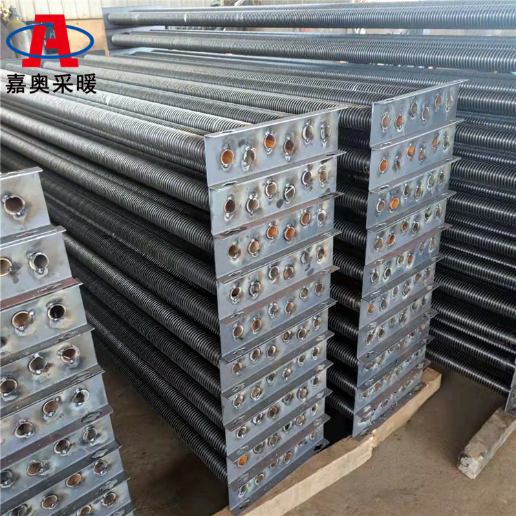 大型养殖基地用大口径翅片管散热器 暖气片高频焊翅片管无缝管加工