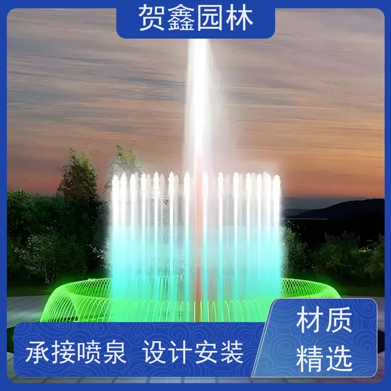  感应喷泉设备安装 自行车喷泉安装调试 铃铛喷泉工程施工 喷泉安装